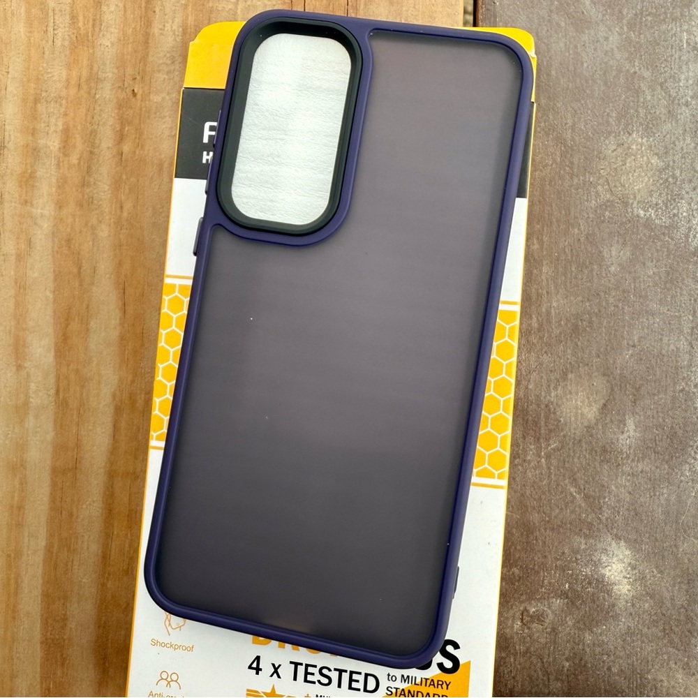 NWT BLACK AND PURPLE GALAXY a35 Phone Case